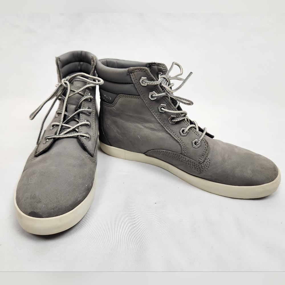 Timberland Gray Dausette High Top Lace Up Sneaker Boots Size 8